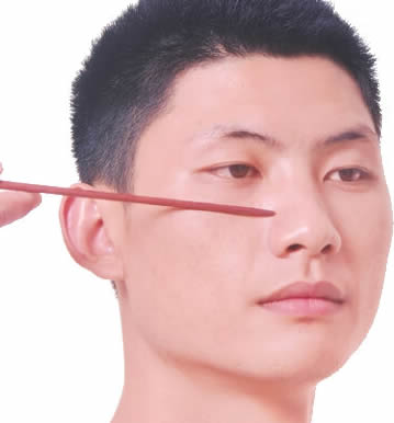 上迎香穴的正确位置图