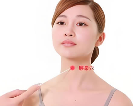 廉泉穴的正确位置图