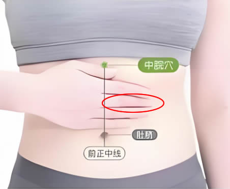 中脘穴的正确位置图