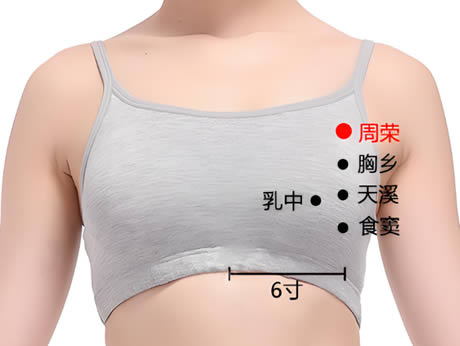周荣穴的正确位置图
