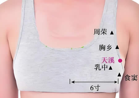 天溪穴的正确位置图