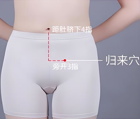 归来穴的正确位置图