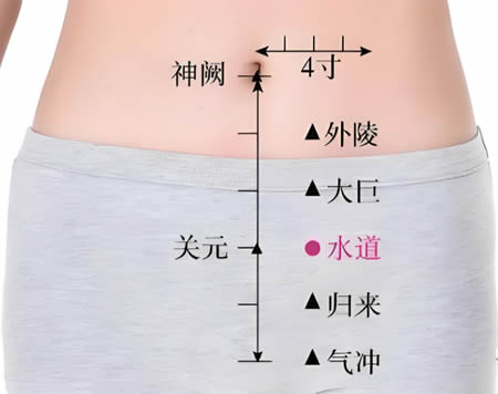 水道穴的正确位置图