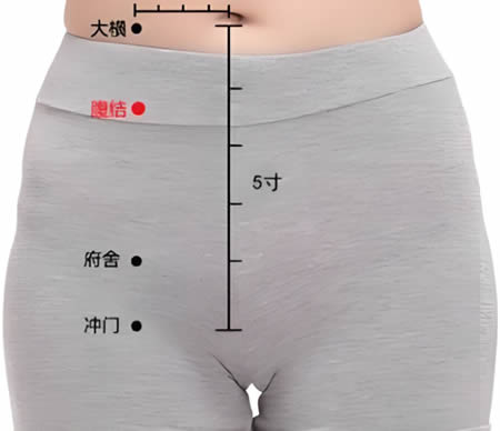 腹结穴的正确位置图