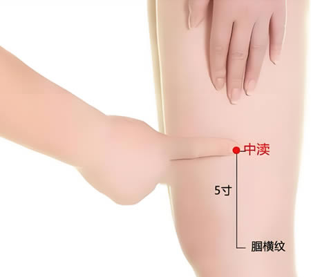 中渎穴的正确位置图