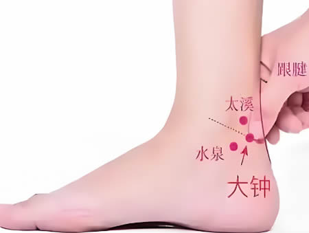 大钟穴的正确位置图