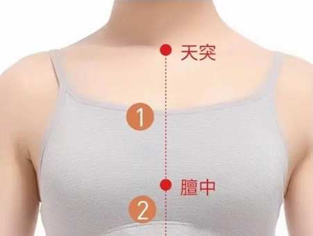 天突穴的正确位置图